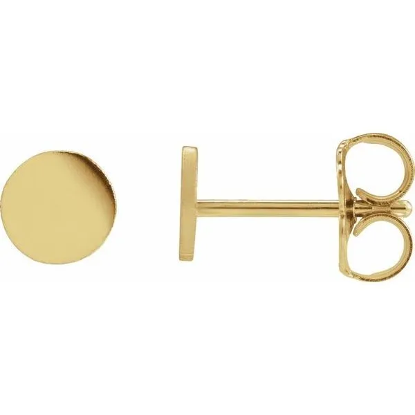 Engravable Disc Earrings Hopman Jewelers Elkhart, IN