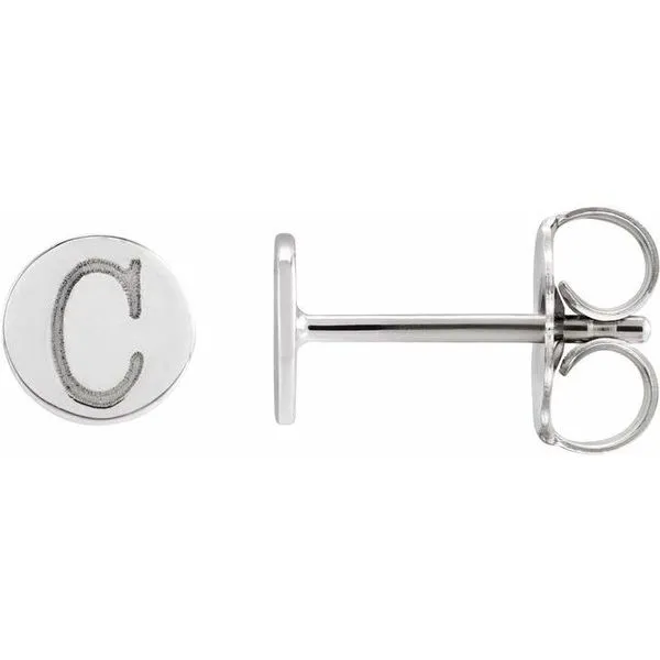 Engravable Disc Earrings Image 3 Studio D Jewelers Woodstock, IL