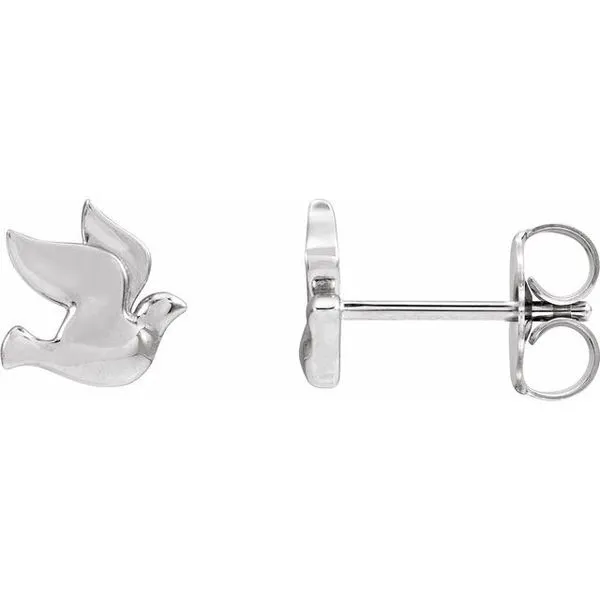 Holy Spirit Dove Earrings Image 2 Michael's Jewelry North Wilkesboro, NC