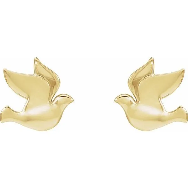 Holy Spirit Dove Earrings Image 2 Studio D Jewelers Woodstock, IL