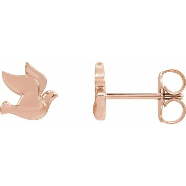 Holy Spirit Dove Earrings Image 2 Hopman Jewelers Elkhart, IN