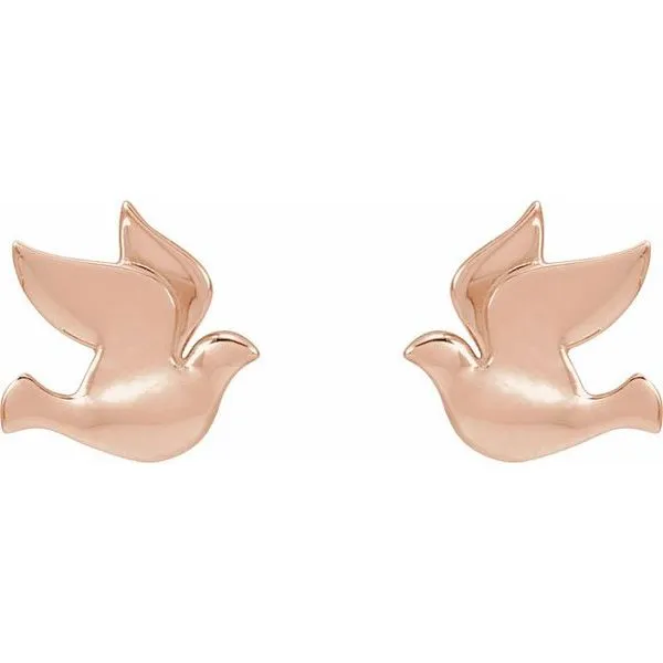 Holy Spirit Dove Earrings Image 2 Hopman Jewelers Elkhart, IN