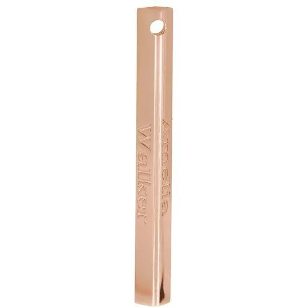 Engravable Bar Pendant Image 4 Diny's Jewelers Middleton, WI