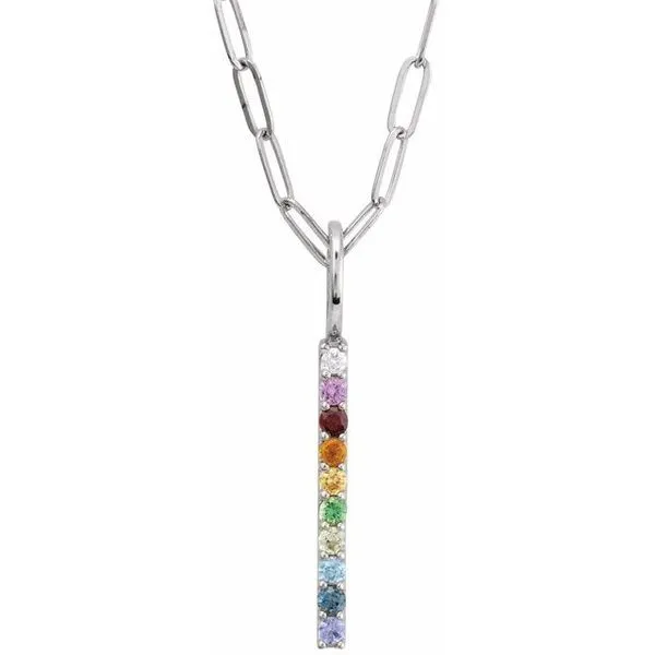 Rainbow Bar Necklace or Charm/Pendant Diny's Jewelers Middleton, WI