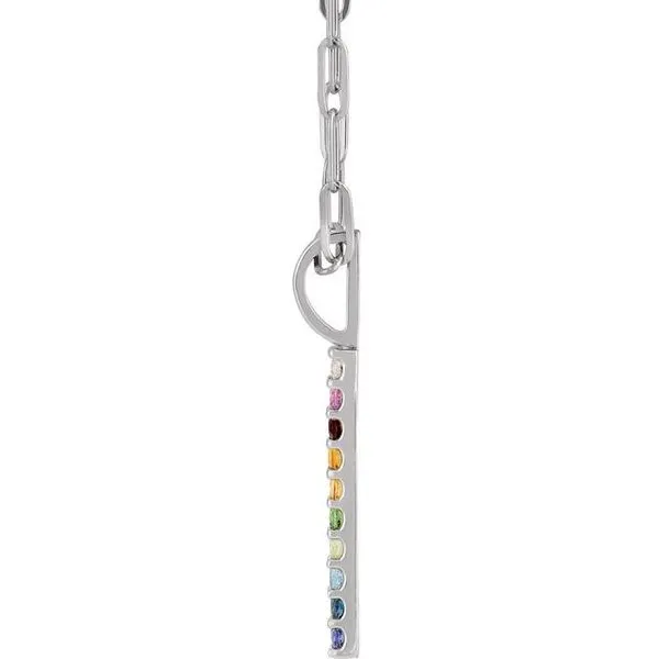 Rainbow Bar Necklace or Charm/Pendant Image 2 Diny's Jewelers Middleton, WI