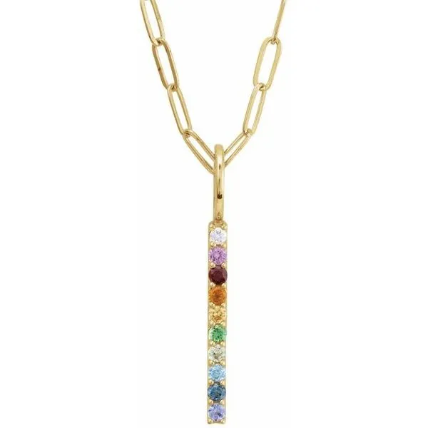 Rainbow Bar Necklace or Charm/Pendant Diny's Jewelers Middleton, WI
