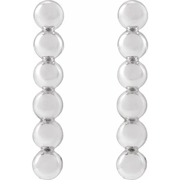 Beaded Bar Earrings Image 2 Colonial Jewelers of Easton Easton, MD