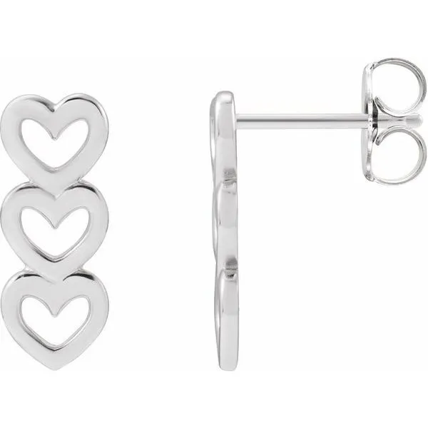 Multi-Heart Earrings Colonial Jewelers of Easton Easton, MD