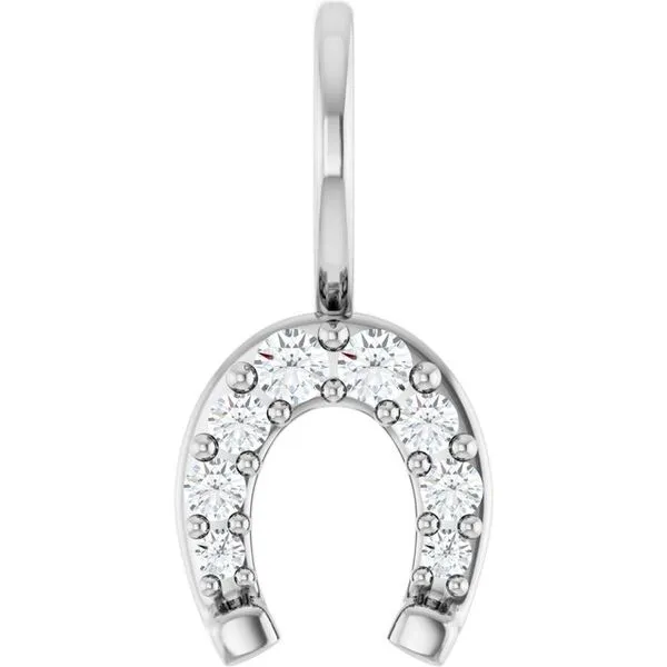 Accented Horseshoe Charm/Pendant Clater Jewelers Louisville, KY