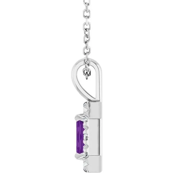 Halo-Style Necklace Image 3 Ellsworth Jewelers Ellsworth, ME