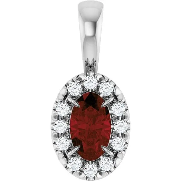 Halo-Style Pendant Colonial Jewelers of Easton Easton, MD