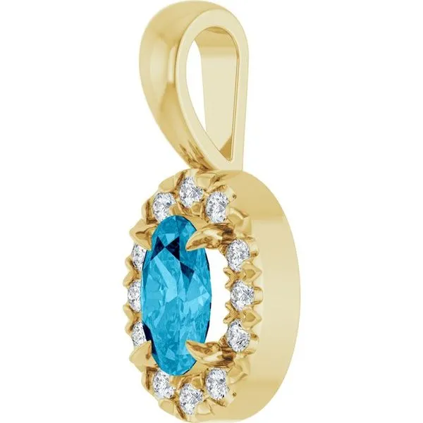 Halo-Style Pendant Image 2 Gysbers Jewelry Waupun, WI