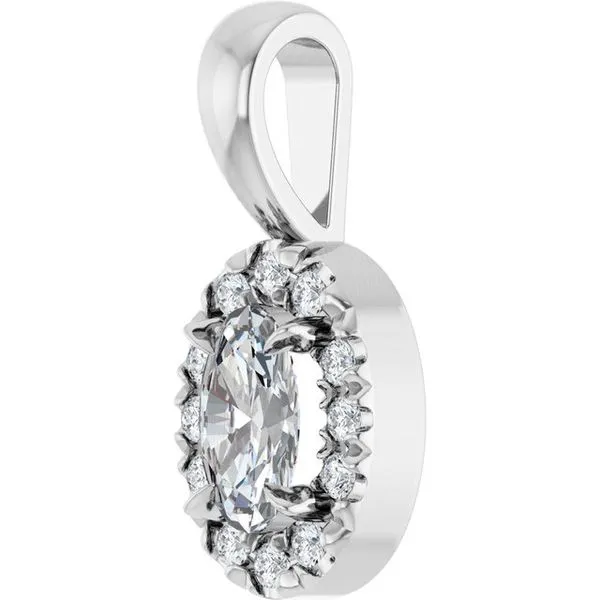 Halo-Style Pendant Image 2 Colonial Jewelers of Easton Easton, MD