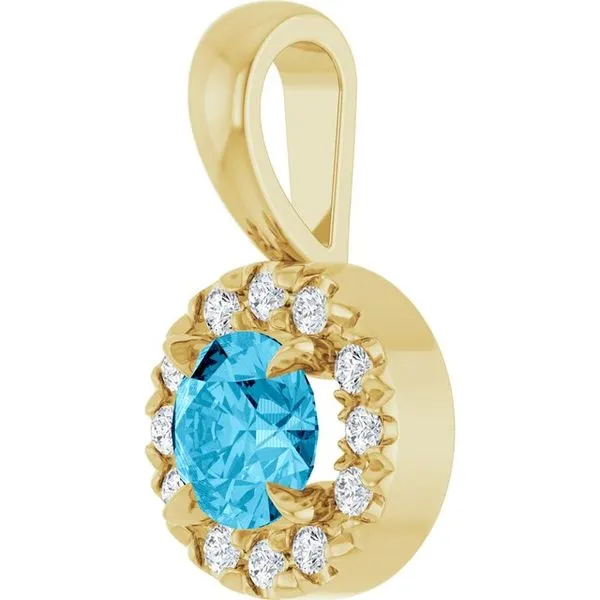 Halo-Style Pendant Image 2 Gysbers Jewelry Waupun, WI