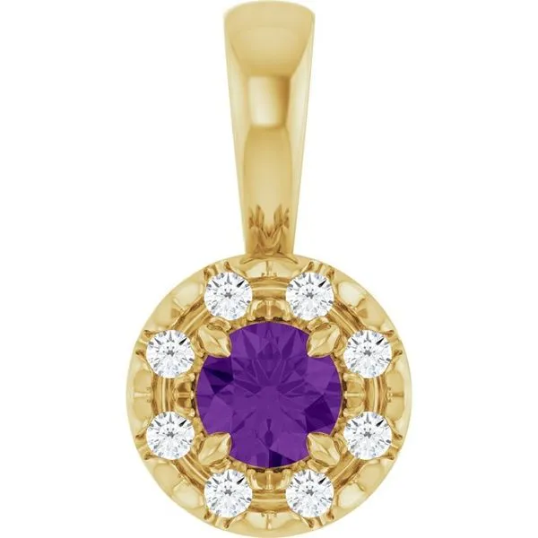 Halo-Style Pendant Colonial Jewelers of Easton Easton, MD