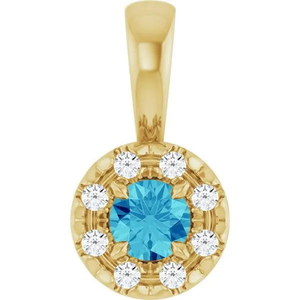 Halo-Style Pendant Colonial Jewelers of Easton Easton, MD