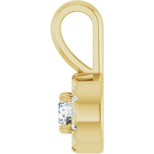 Halo-Style Pendant Image 3 Gysbers Jewelry Waupun, WI