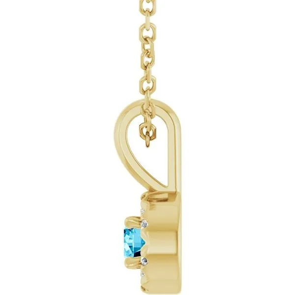 Halo-Style Necklace Image 3 Ellsworth Jewelers Ellsworth, ME