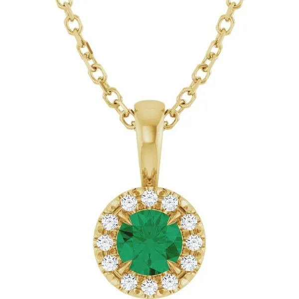 Halo-Style Necklace Gysbers Jewelry Waupun, WI