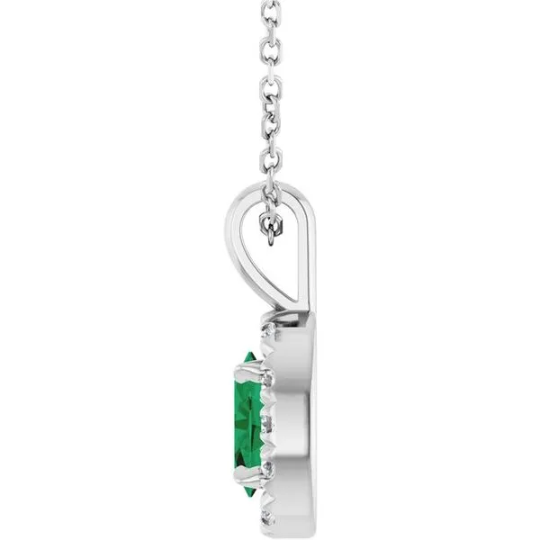 Halo-Style Necklace Image 3 Ellsworth Jewelers Ellsworth, ME