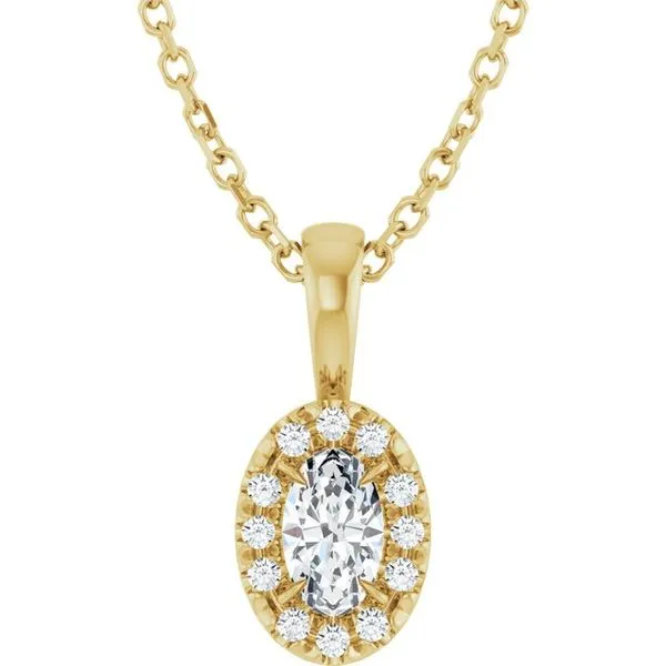 Halo-Style Necklace Gysbers Jewelry Waupun, WI