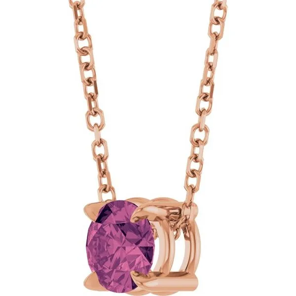 Solitaire Slide Necklace Image 2 Clater Jewelers Louisville, KY