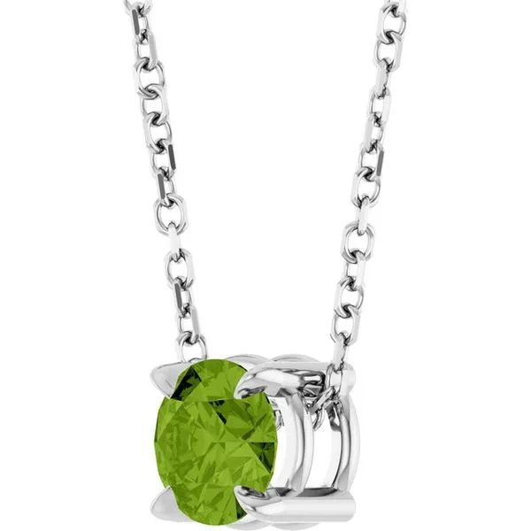 Solitaire Slide Necklace Image 2 Clater Jewelers Louisville, KY