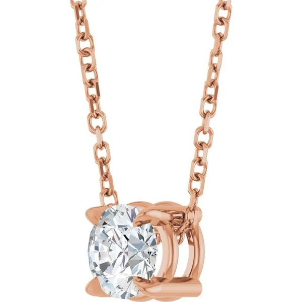 Solitaire Slide Necklace Image 2 Diny's Jewelers Middleton, WI
