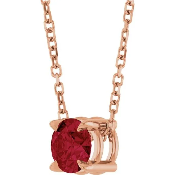 Solitaire Slide Necklace Image 2 Paul James Jewelers Angels Camp, CA