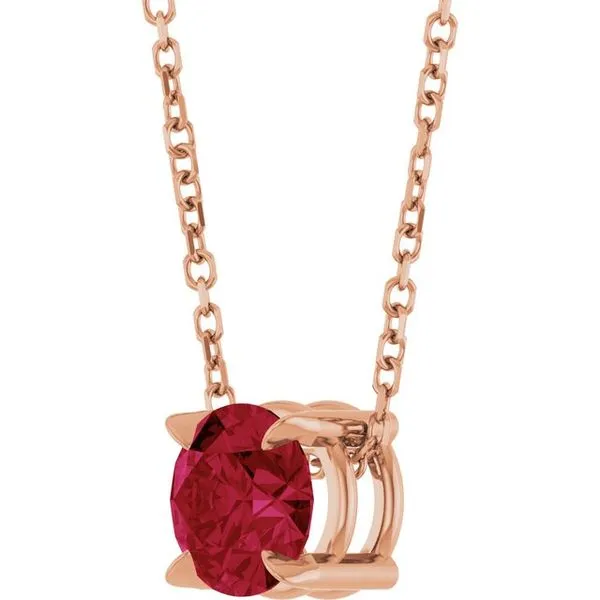 Solitaire Slide Necklace Image 2 Clater Jewelers Louisville, KY