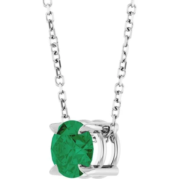 Solitaire Slide Necklace Image 2 Clater Jewelers Louisville, KY