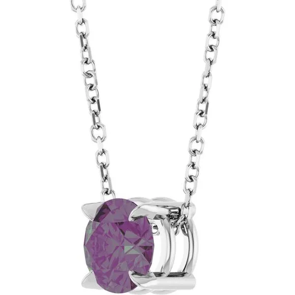 Solitaire Slide Necklace Image 2 Ellsworth Jewelers Ellsworth, ME