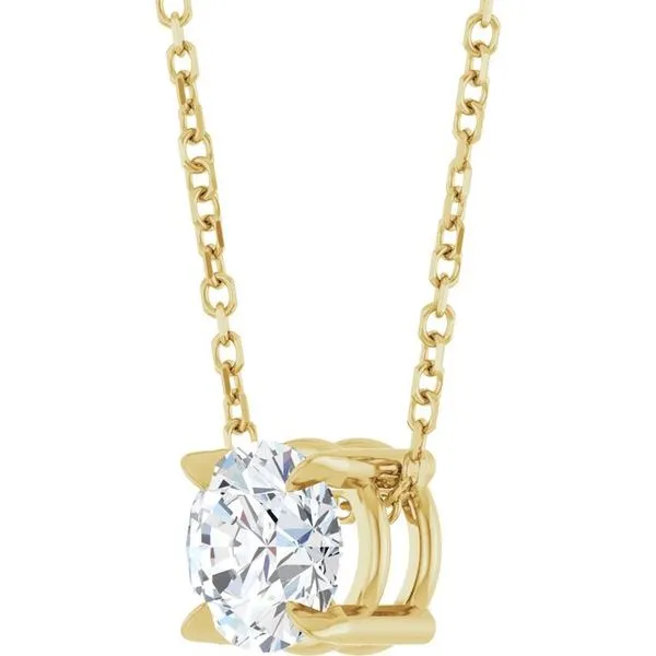 Solitaire Slide Necklace Image 2 Ellsworth Jewelers Ellsworth, ME