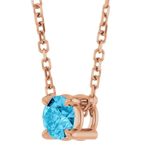 Solitaire Slide Necklace Image 2 Clater Jewelers Louisville, KY