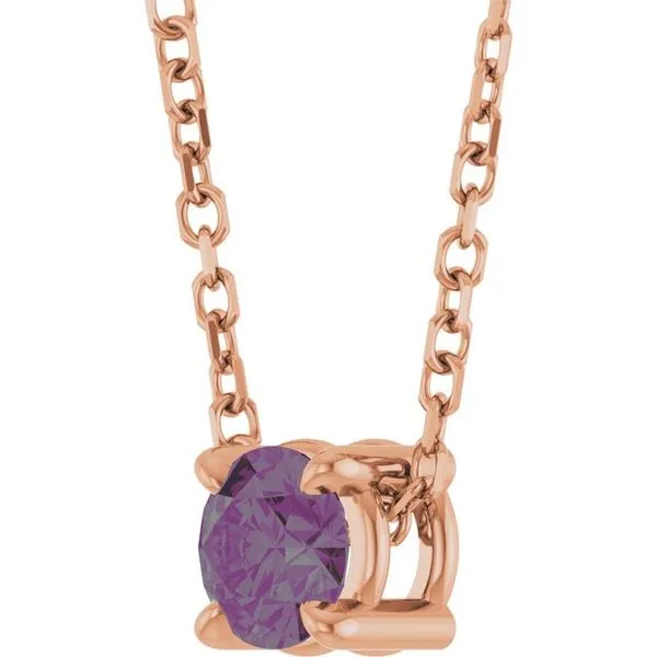 Solitaire Slide Necklace Image 2 Ellsworth Jewelers Ellsworth, ME