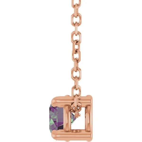 Solitaire Slide Necklace Image 3 J. West Jewelers Round Rock, TX