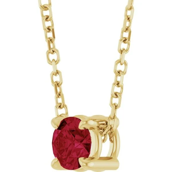 Solitaire Slide Necklace Image 2 Clater Jewelers Louisville, KY