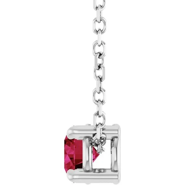 Solitaire Slide Necklace Image 3 Austin's Fine Diamonds & Jewelry Lyndhurst, NJ