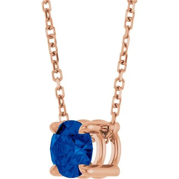 Solitaire Slide Necklace Image 2 J. West Jewelers Round Rock, TX
