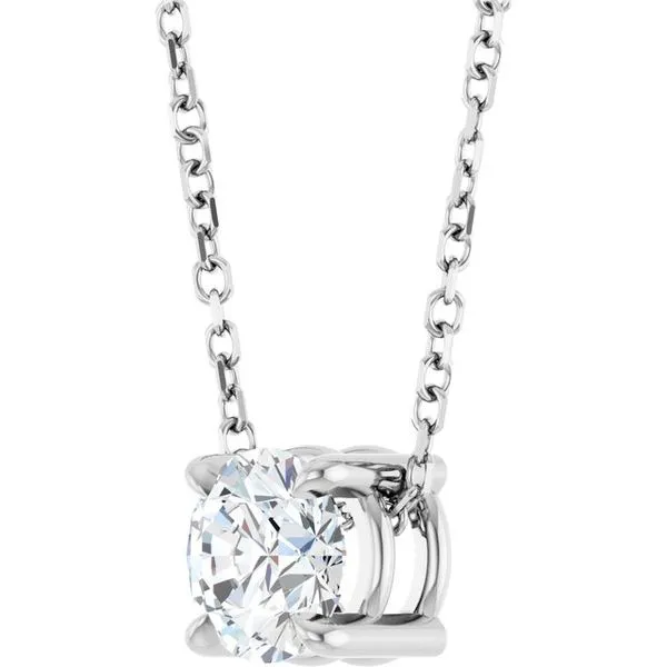 Solitaire Slide Necklace Image 2 Clater Jewelers Louisville, KY