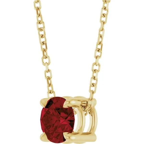 Solitaire Slide Necklace Image 2 Gysbers Jewelry Waupun, WI