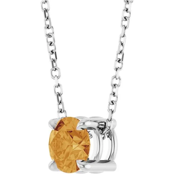 Solitaire Slide Necklace Image 2 Clater Jewelers Louisville, KY