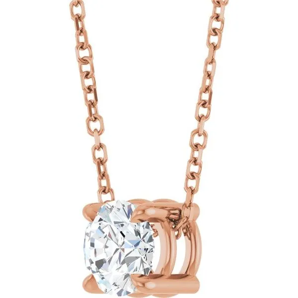 Solitaire Slide Necklace Image 2 Clater Jewelers Louisville, KY