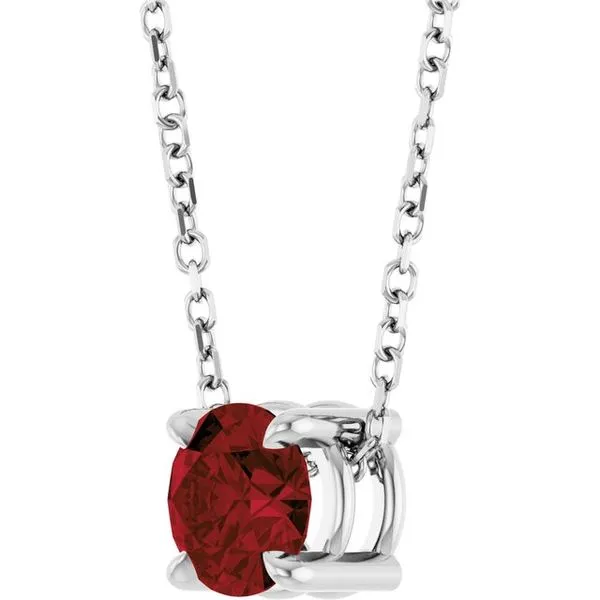 Solitaire Slide Necklace Image 2 Clater Jewelers Louisville, KY