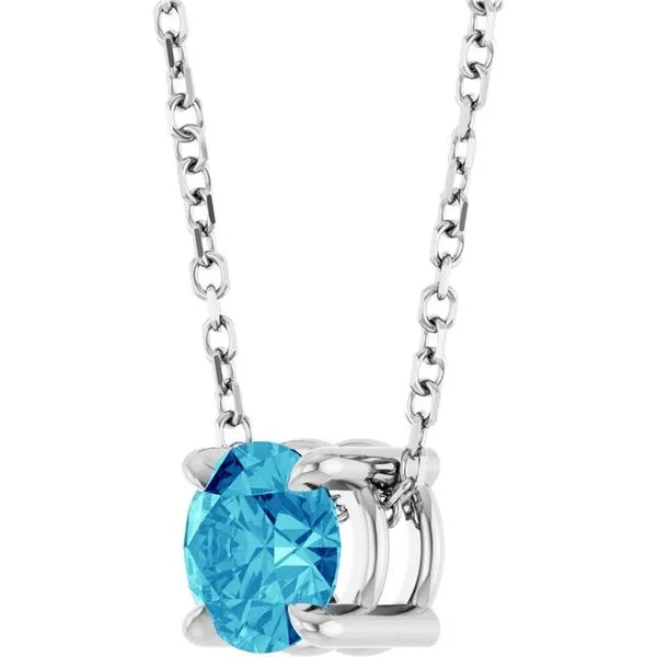 Solitaire Slide Necklace Image 2 Colonial Jewelers of Easton Easton, MD