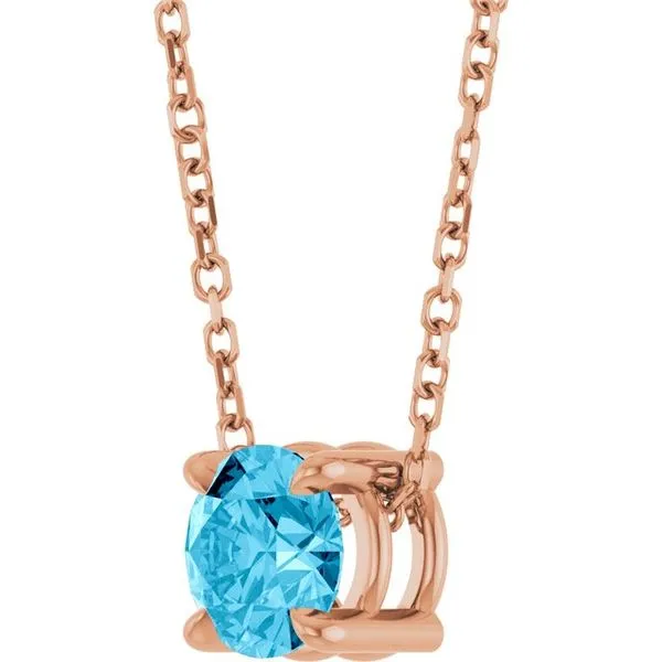 Solitaire Slide Necklace Image 2 Ellsworth Jewelers Ellsworth, ME