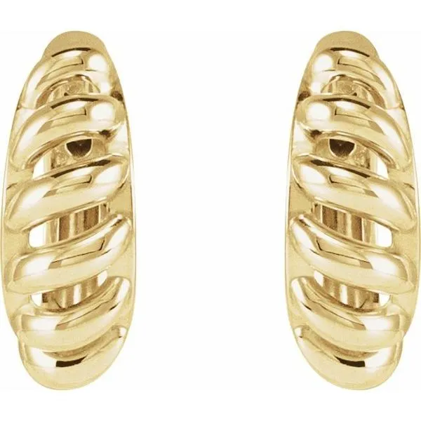 Rope Dome Hoop Earring Image 2 Beckman Jewelers Inc Ottawa, OH