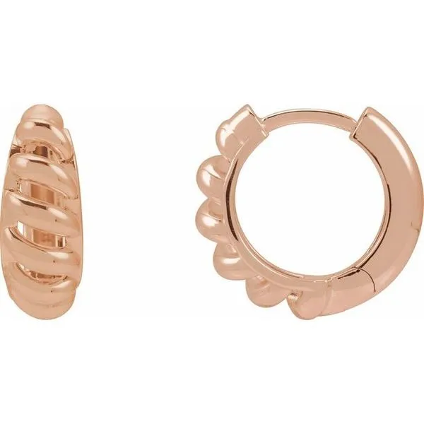 Rope Dome Hoop Earring D'Errico Jewelry Scarsdale, NY