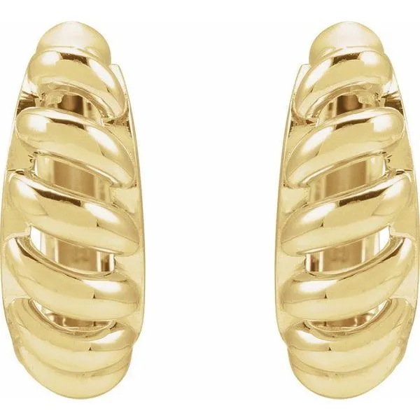 Rope Dome Hoop Earring Image 2 J. Meredith Jewelers Delafield, WI