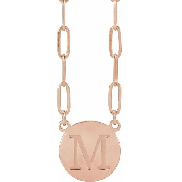 Engravable Disc Necklace Image 3 Studio D Jewelers Woodstock, IL